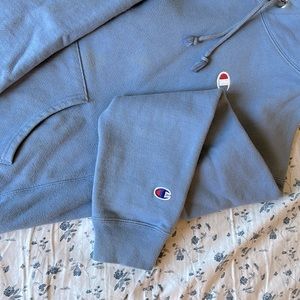 Blue champion hoodie
